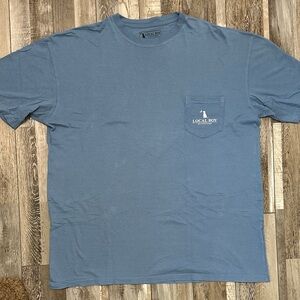 Local Boy Pocket Tee in Dusty Blue NWOT!